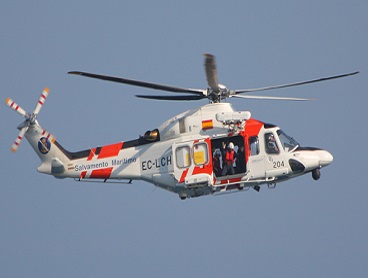 evacuación helicóptero